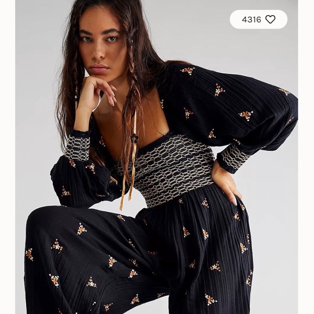 Dahlia Embroidered Jumpsuit XL